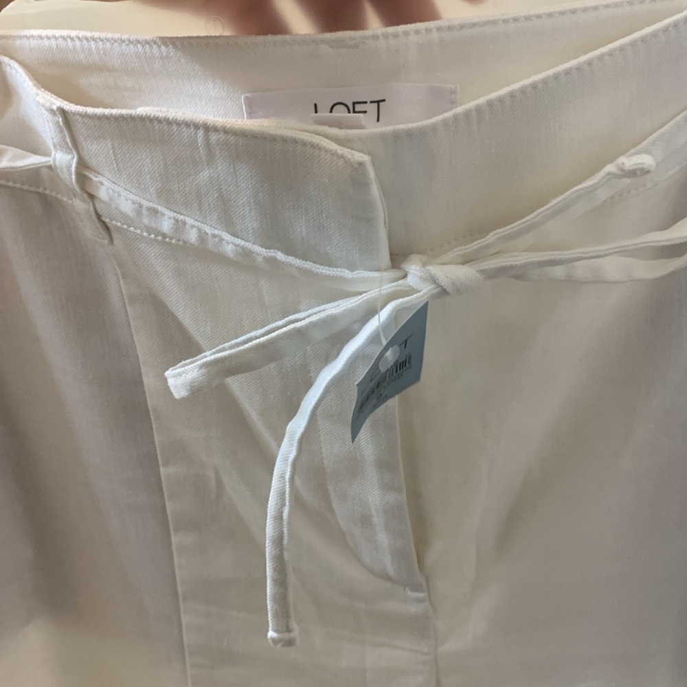 White twill work pants - Picture 5 of 6